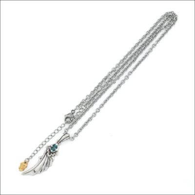 [ペアネックレス]エンジェル＆デビルウイングペンダント（レッド＆ブルー）アルテミスクラシック