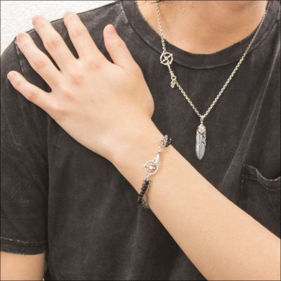 ブラックスピネル3連ブレスレット アルテミスクラシック