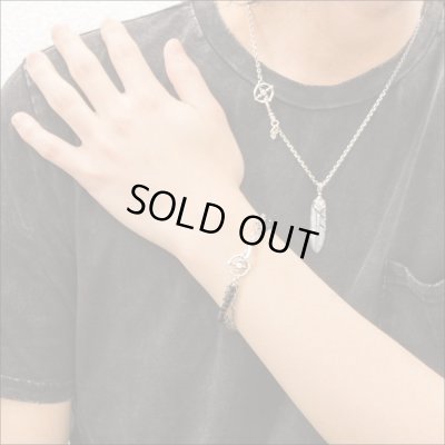 ブラックスピネル３連ブレスレット　アルテミスクラシック