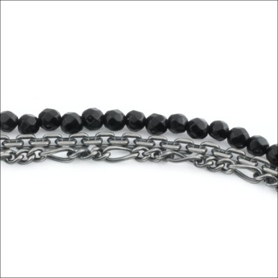 ブラックスピネル3連ブレスレット アルテミスクラシック