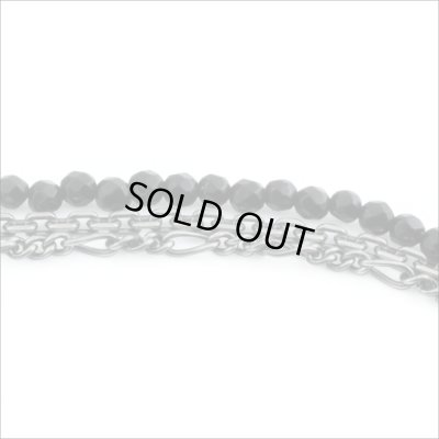 ブラックスピネル３連ブレスレット　アルテミスクラシック