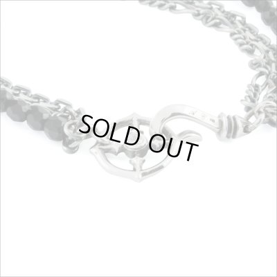 ブラックスピネル３連ブレスレット　アルテミスクラシック