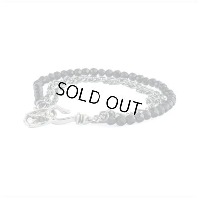 ブラックスピネル３連ブレスレット　アルテミスクラシック