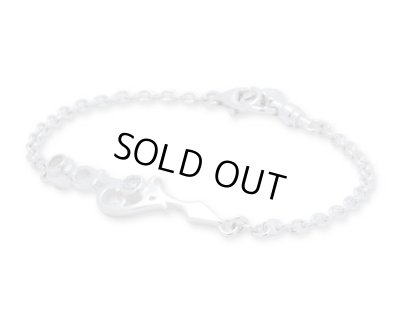 [ペアブレスレット]時計の針モチーフブレスレット/AQUA SILVER（アクアシルバー）