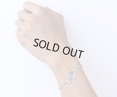 6ペンスコイン チェーンブレスレット（シルバー）/AQUA SILVER（アクアシルバー）
