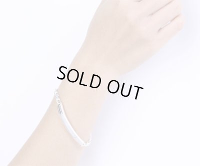 画像7: アクアシルバー/[ペアブレスレット]ブラックシェル&ピンクシェル メッセージプレートブレスレット