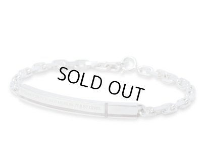 画像3: アクアシルバー/[ペアブレスレット]ブラックシェル&ピンクシェル メッセージプレートブレスレット