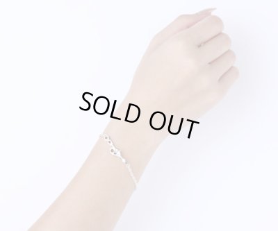 [ペアブレスレット]時計の針モチーフブレスレット/AQUA SILVER（アクアシルバー）