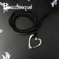 ビュウテスク/[ハート レザーネックレス] Heart/Beautesque