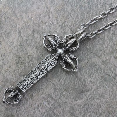 チベタン・ドラゴン・ダブルドージェ・クロス・ペンダント(S) / ZOCALO(ソカロ)