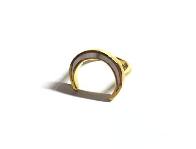 画像1: CONCHA LUNA RING GD｜Crescent Luna/クレセントルナ