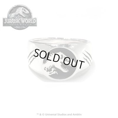 ジュラシックワールド シルバーロゴリング　JURASSIC WORLD（ジュラシックワールド）グッズ