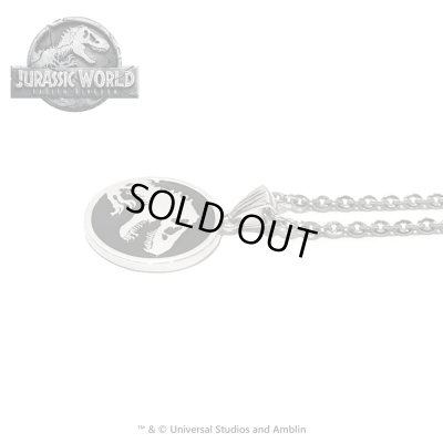 ジュラシックワールド シルバーロゴペンダント　JURASSIC WORLD（ジュラシックワールド）グッズ