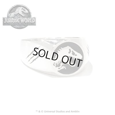 ジュラシックワールド シルバーロゴリング　JURASSIC WORLD（ジュラシックワールド）グッズ