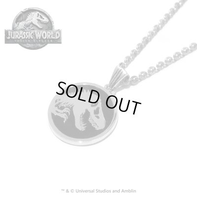 ジュラシックワールド シルバーロゴペンダント　JURASSIC WORLD（ジュラシックワールド）グッズ