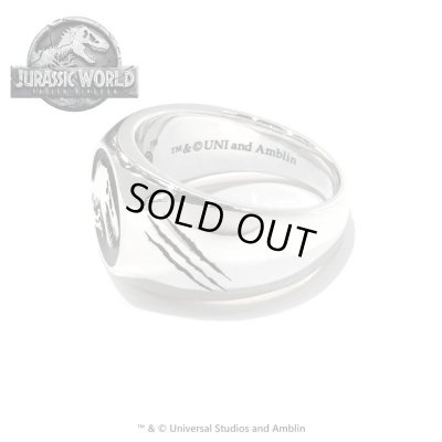 ジュラシックワールド シルバーロゴリング　JURASSIC WORLD（ジュラシックワールド）グッズ