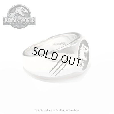 ジュラシックワールド シルバーロゴリング　JURASSIC WORLD（ジュラシックワールド）グッズ