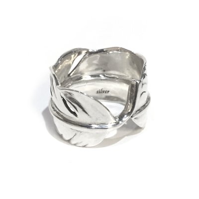 アークシルバーアクセサリーズ/シルエットフェザーリング（ラージ）