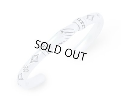 アクアシルバー/シェイクハンドレディースシルバーバングル