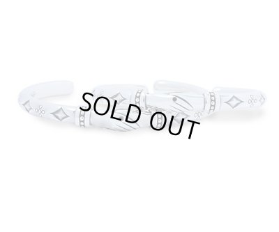 アクアシルバー/シェイクハンドメンズシルバーバングル