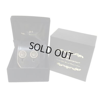 アークシルバーアクセサリーズ/リリーボタン ダブルレザーブレスレット（ブラック）専用ボックス