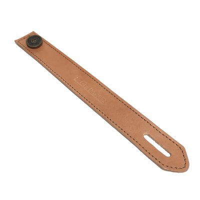 リリーボタン シングルレザーブレスレット（ナチュラルブラウン） / Ark silver accessories