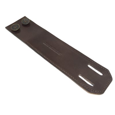 リリーボタン ダブルレザーブレスレット(ダークブラウン) / Ark silver accessories