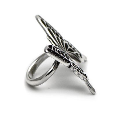 透かしデザインの両羽アゲハ蝶リング|FUNKOUTS-ageha【ファンクアウツ-アゲハ】