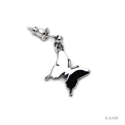 輝く蝶のシンプルピアス 蝶のアクセサリーageha(アゲハ)