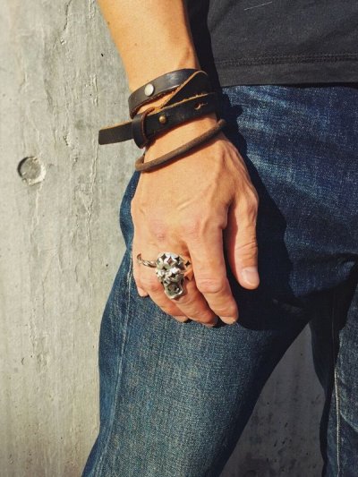 【スカルリング】Sixteen Stars Skull(SSS)|gush(ガッシュ)