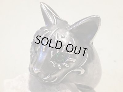 【猫リング】Cait Sith has Green CZ Eyes｜gush（ガッシュ）