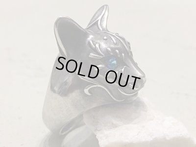 【猫リング】Cait Sith has Blue CZ Eyes｜gush（ガッシュ）