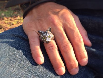 【猫リング】Cait Sith has CZ Yellow Eyes|gush(ガッシュ)