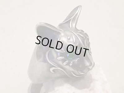 【猫リング】Cait Sith has Green CZ Eyes｜gush（ガッシュ）