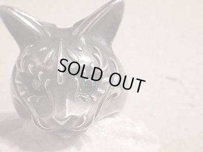 【猫リング】Cait Sith has Green CZ Eyes｜gush（ガッシュ）