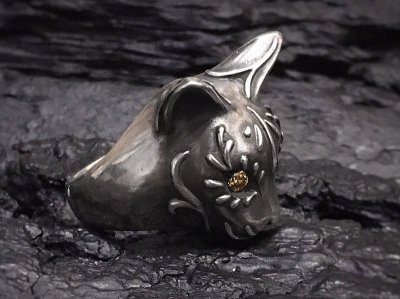 【猫リング】Cait Sith has CZ Yellow Eyes|gush(ガッシュ)