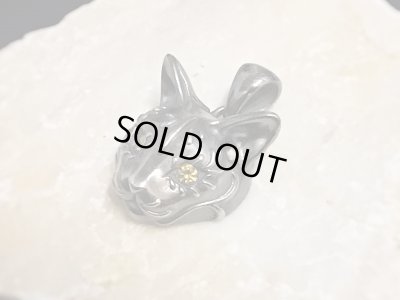 【ネコ 猫ネックレス】Cait Sith has Yellow CZ Eyes｜gush（ガッシュ）