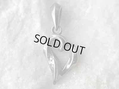 【ハート ネックレス】Twisted Heart（Stone Setting Style / CZ）｜gush（ガッシュ）