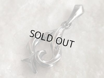 【スペード ネックレス】Twisted Spade（Stone Setting Style / BZ）｜gush（ガッシュ）