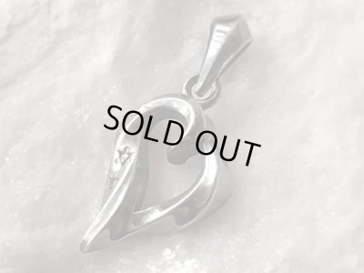 【ハート ネックレス】Twisted Heart（Stone Setting Style / BZ）｜gush（ガッシュ）