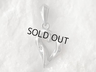 【ハート ネックレス】Twisted Heart（Stone Setting Style / BZ）｜gush（ガッシュ）