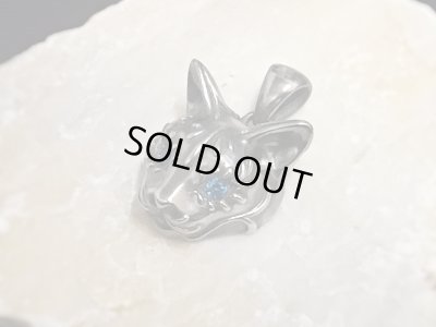 【ネコ 猫ネックレス】Cait Sith has Blue CZ Eyes｜gush（ガッシュ）