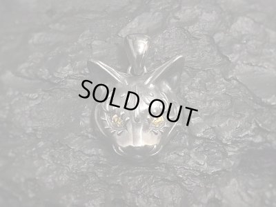 【ネコ 猫ネックレス】Cait Sith has Yellow CZ Eyes｜gush（ガッシュ）