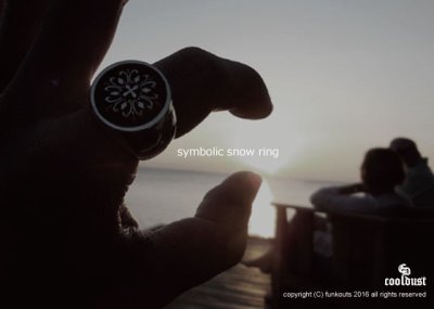 [雪の結晶 シルバーリング] symbolic snow ring / cooldust