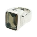 アークシルバーアクセサリーズ/ジュエルリング（スモーキークォーツ） シルバーリング