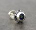 アラベスクシルバーストーンピアスBLMQ/AQUA SILVER（アクアシルバー）