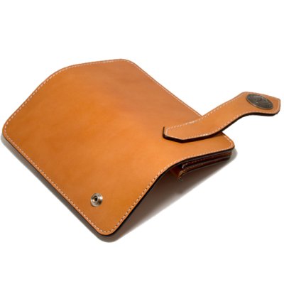 ライダースロングウォレット01（キャメル）[牛革 長財布]/レザーファクトリーCoo