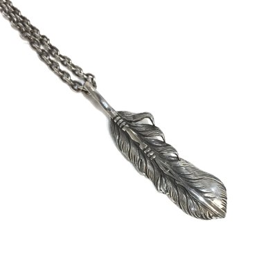 インディアンジュエリー/【AXフェザー】 シルバーフェザーネックレス