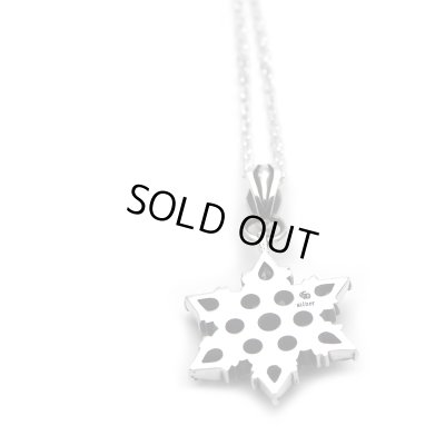 [雪の結晶 シルバーネックレス] snow crystal pendant / cooldust
