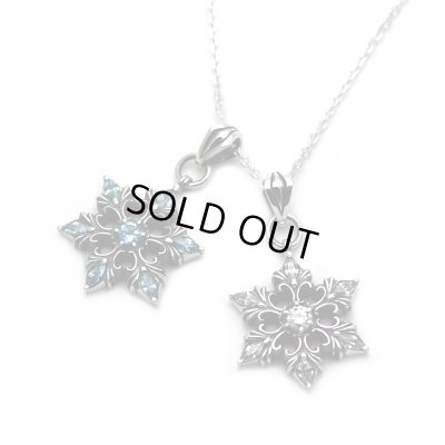 [雪の結晶 シルバーネックレス] snow crystal pendant / cooldust